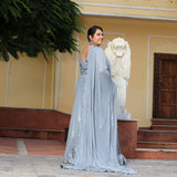 Mystical Grey Sequin Embroidered Lehenga Set