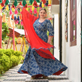 Blessings Of Indigo Anarkali Dress