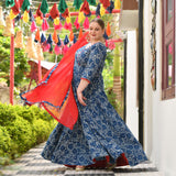 Blessings Of Indigo Anarkali Dress