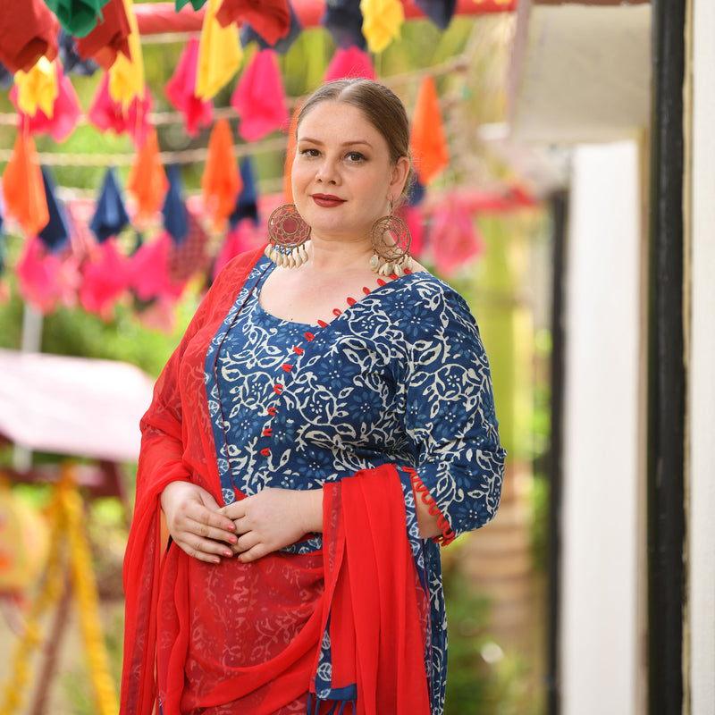 Blessings Of Indigo Anarkali Dress