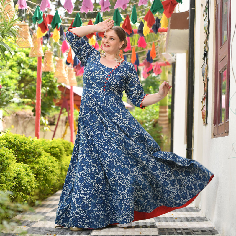 Blessings Of Indigo Anarkali Dress
