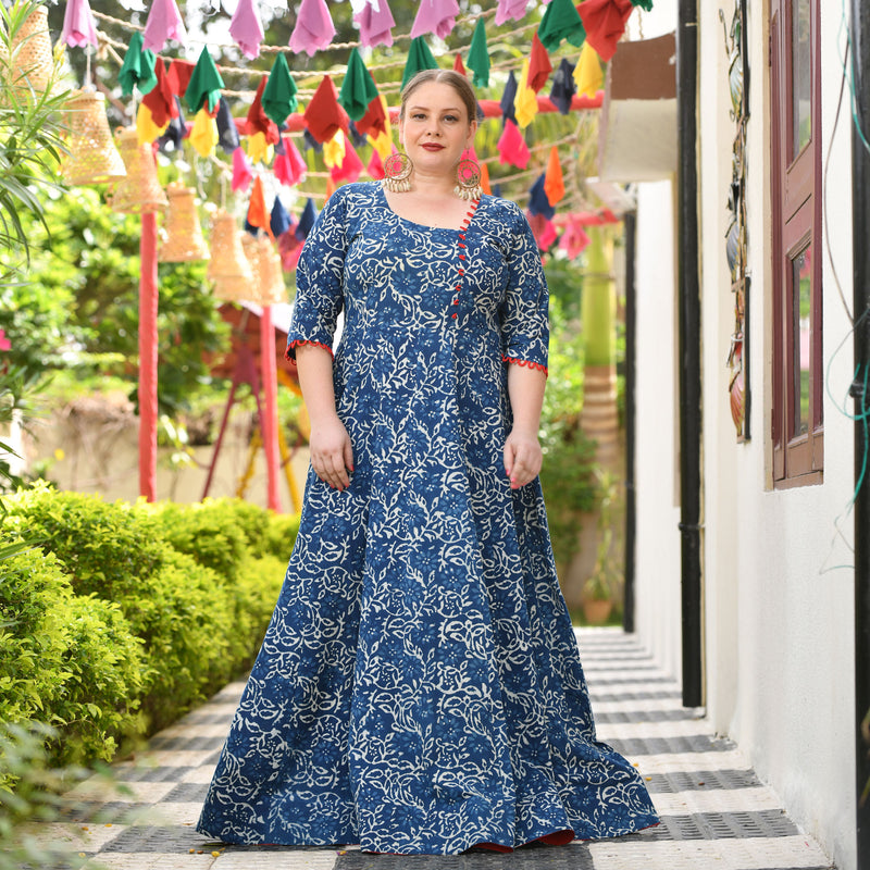 Blessings Of Indigo Anarkali Dress