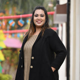 Black Jaguar Woollen Coat