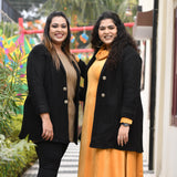 Black Jaguar Woollen Coat