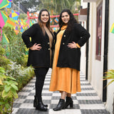 Black Jaguar Woollen Coat