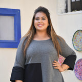Shuttle Grey Little Heart Aline Woollen Top