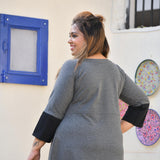 Shuttle Grey Little Heart Aline Woollen Top