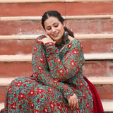 Gulmohar Slit Anarkali with Skirt Set