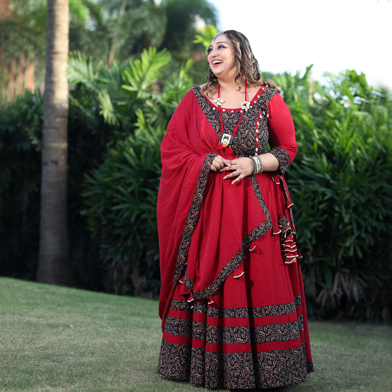 Kalbelia Lehenga Set