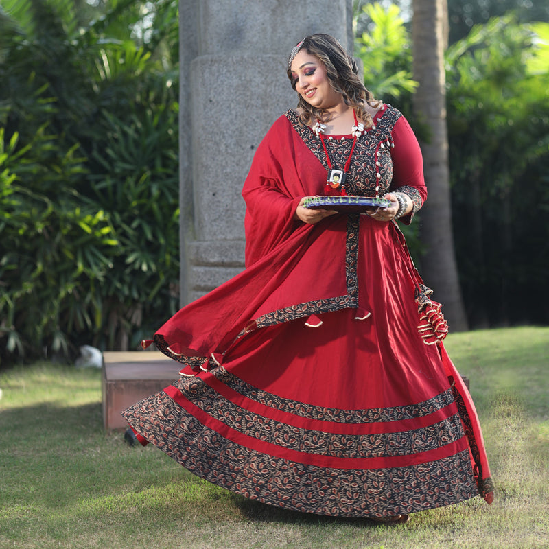 Kalbelia Lehenga Set