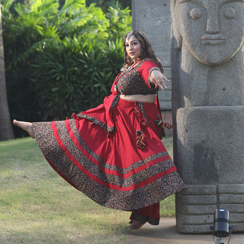 Kalbelia Lehenga Set