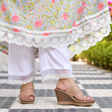Mystic Magic Wide-legged Chikan Lace Pants