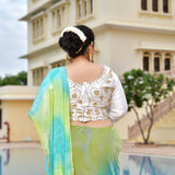Moti Sa Safeed Gota Patti Blouse