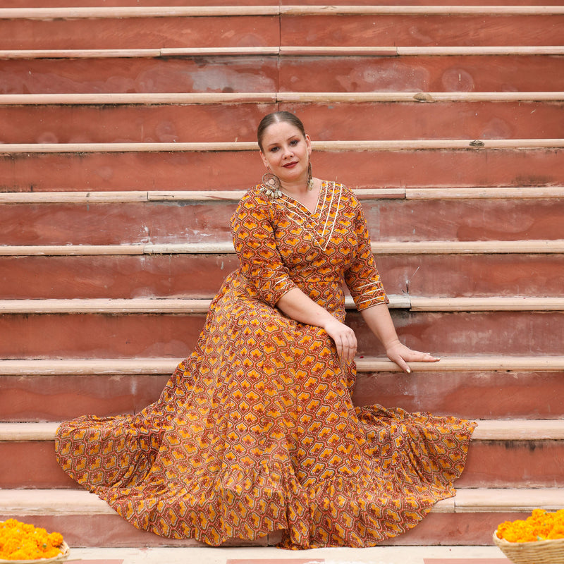 Khet Mai Sarso Anarkali Dress