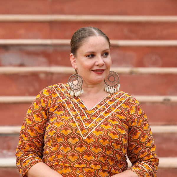 Khet Mai Sarso Anarkali Dress