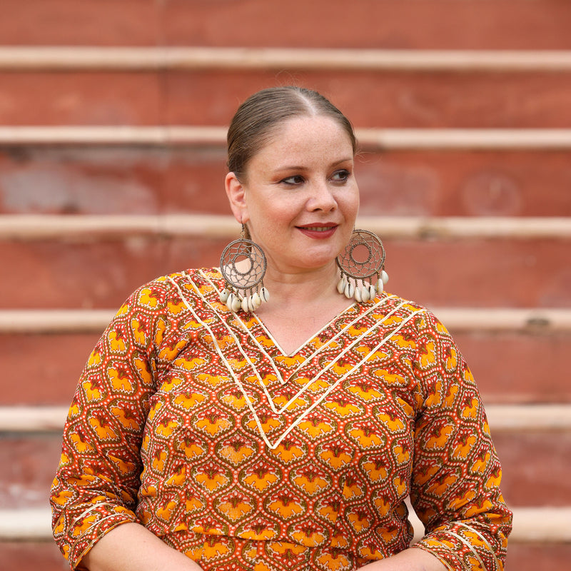Khet Mai Sarso Anarkali Dress