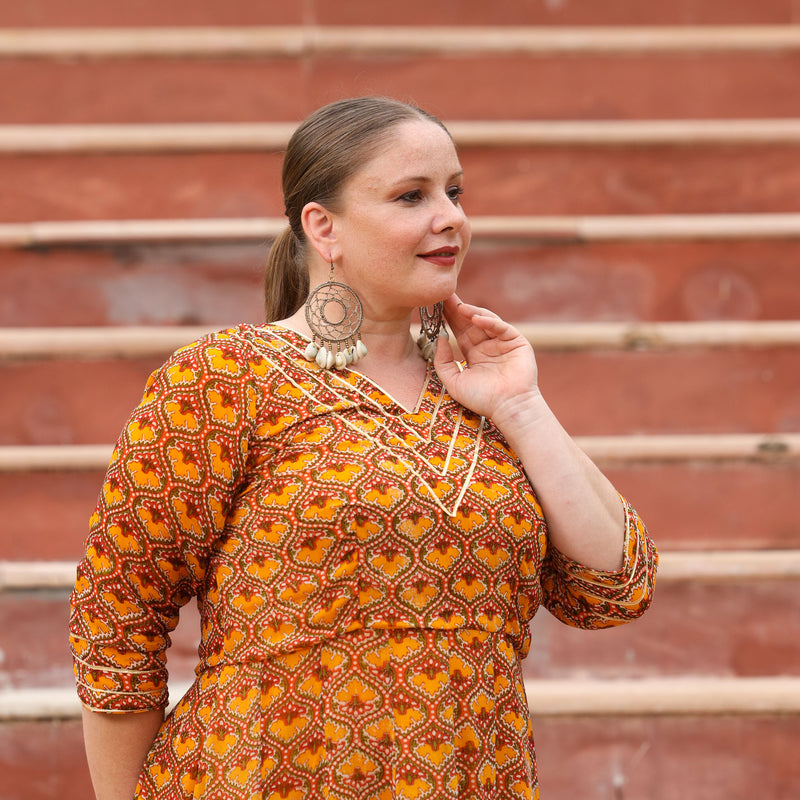 Khet Mai Sarso Anarkali Dress