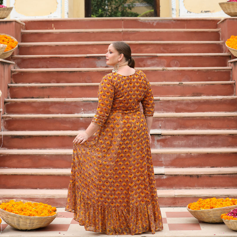 Khet Mai Sarso Anarkali Dress