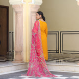 Sunrise Blossom Gota Patti Handwork Pure Georgette Kurta