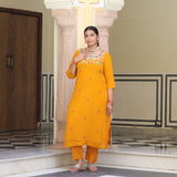 Sunrise Blossom Gota Patti Handwork Pure Georgette Kurta