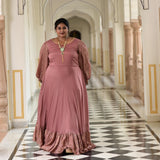 Old Rose Chinon Cocktail Dress