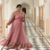 Old Rose Chinon Cocktail Dress