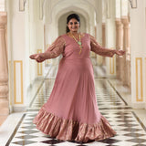 Old Rose Chinon Cocktail Dress