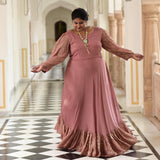 Old Rose Chinon Cocktail Dress