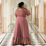Old Rose Chinon Cocktail Dress