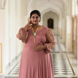Old Rose Chinon Cocktail Dress