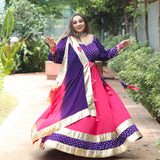 Pankhuri Pink And Purple Lehenga Set