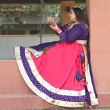 Pankhuri Pink And Purple Lehenga Set