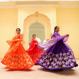 Scarlet Sage Banarasi Anarkali Dress