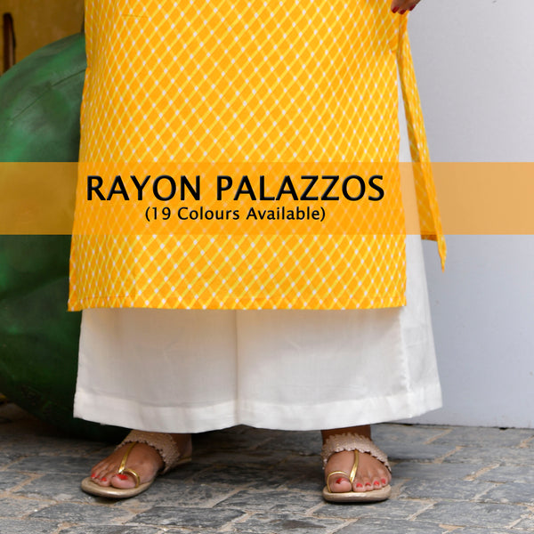 Rayon Palazzo (19 Colors Available)