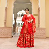 Scarlet Sage Banarasi Anarkali Dress