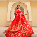 Scarlet Sage Banarasi Anarkali Dress