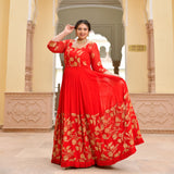 Scarlet Sage Banarasi Anarkali Dress