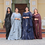 Mystical Grey Sequin Embroidered Lehenga Set