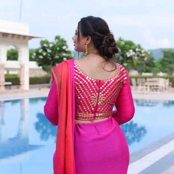 Shahi Gulabi  Gota patti Blouse