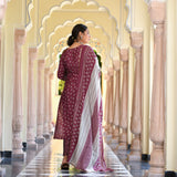 Dark Fuchsia Modal Kurta