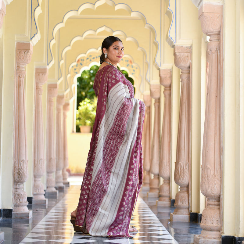 Dark Fuchsia Modal Kurta