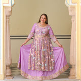 Secrets Of Lavender Floral Net Cape Set