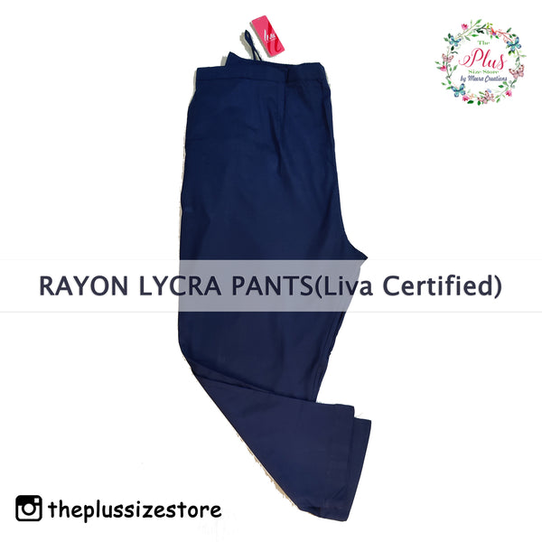 Rayon Lycra Stretchable Pants (LIVA CERTIFIED)